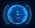 Speedometer speed car, auto dashboard design Royalty Free Stock Photo
